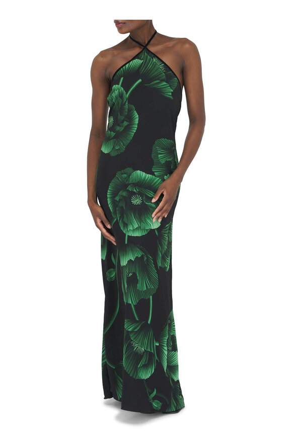 Johanna Ortiz - Simple Opulence Green Floral Maxi Dress