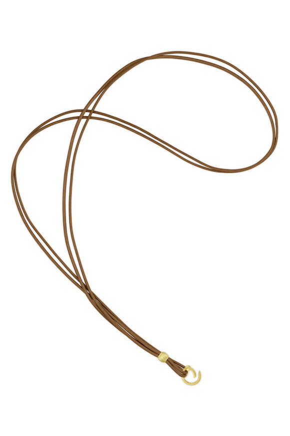 Paul Morelli 18k Yellow Gold Meditation Bell Cord Necklace - view 1