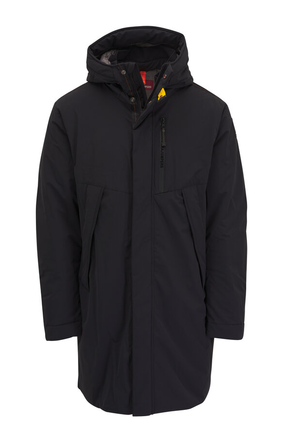 Parajumpers Easy Black Long Hooded Jacket