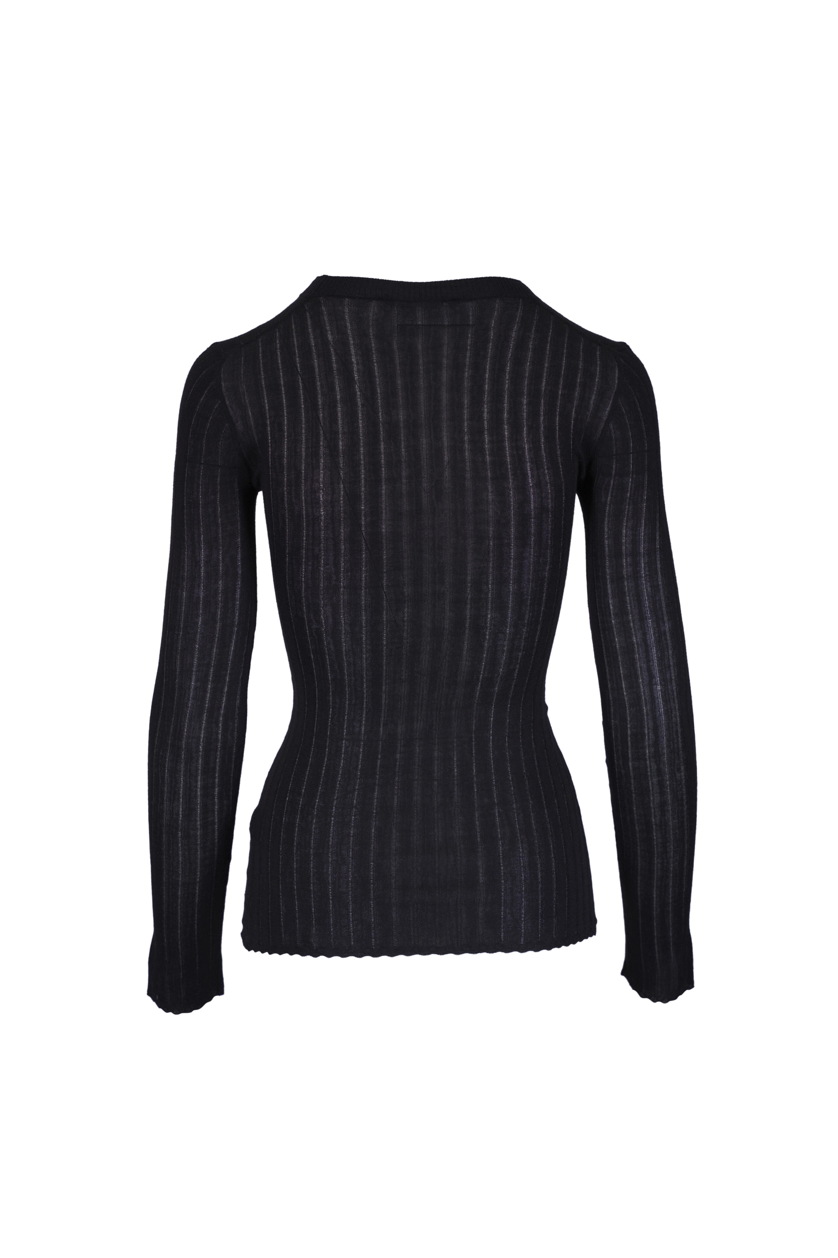 Khaite - Elm Black Weightless Crewneck Sweater
