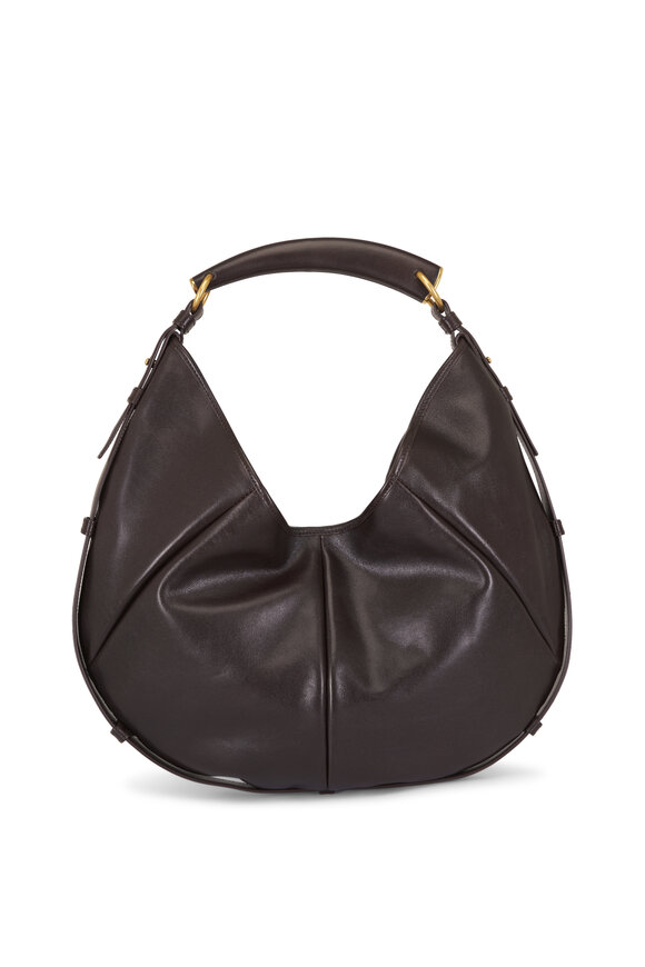 Saint Laurent Medium Mombasa Santal Leather Hobo - view 4