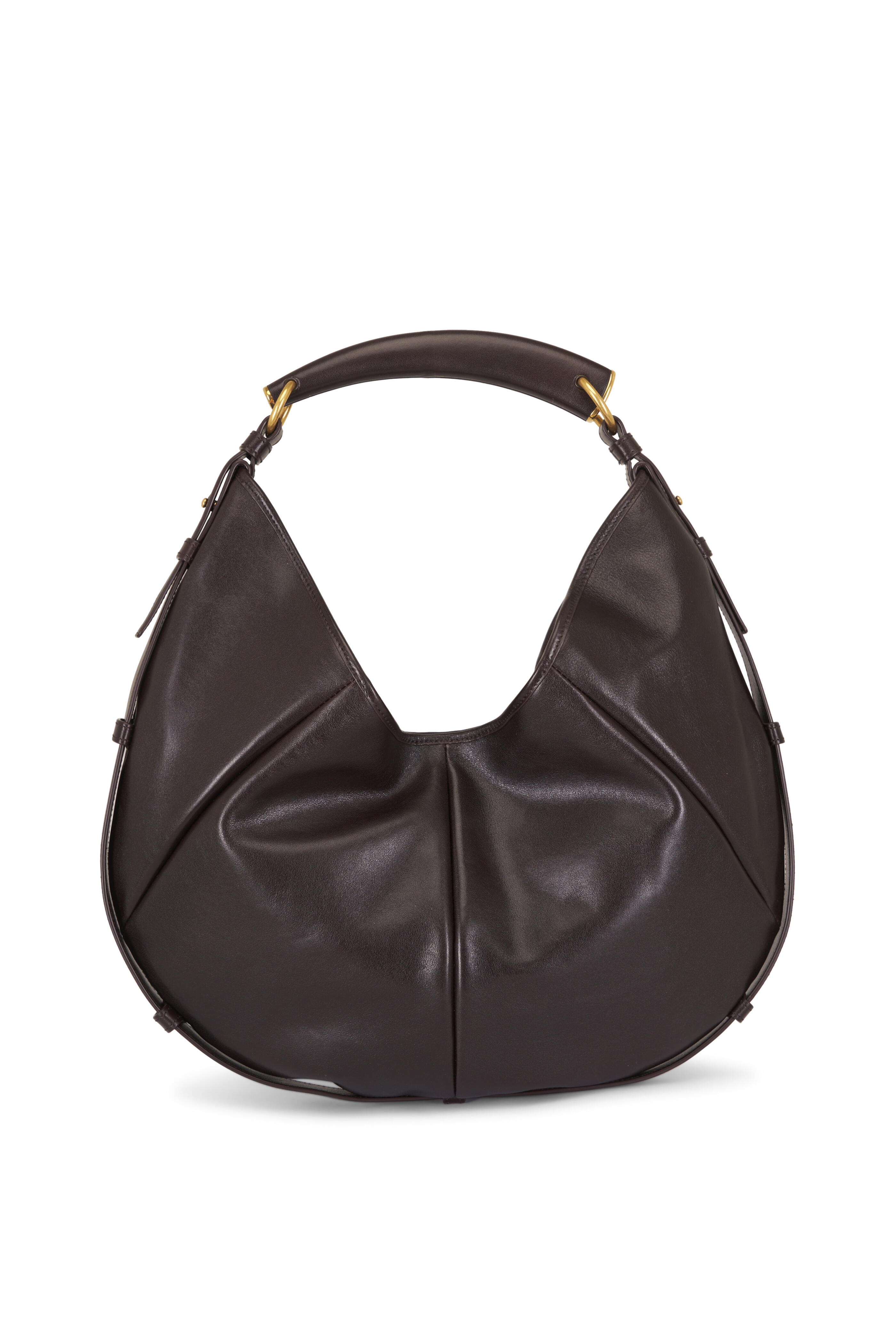 Saint Laurent - Medium Mombasa Santal Leather Hobo - view 4