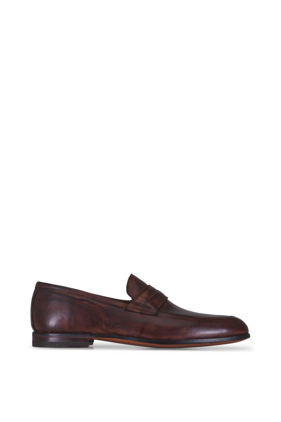 Bontoni Principe Rivolta Medium Brown Leather Loafer - view 2