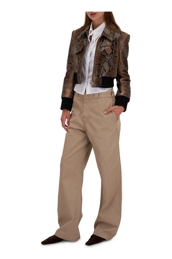 R13 - Khaki Wide Leg Skate Pant 