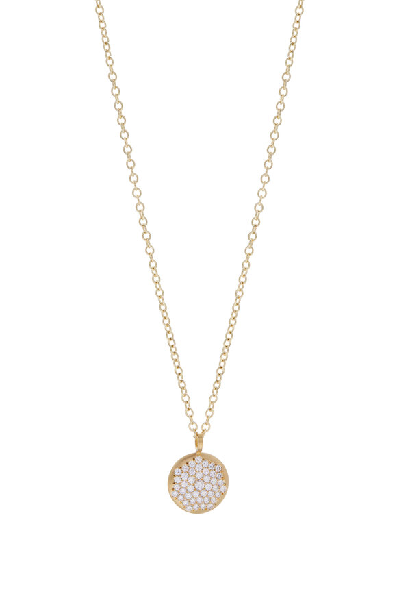 Caroline Ellen - 20K Yellow Gold Pavé Diamond Necklace