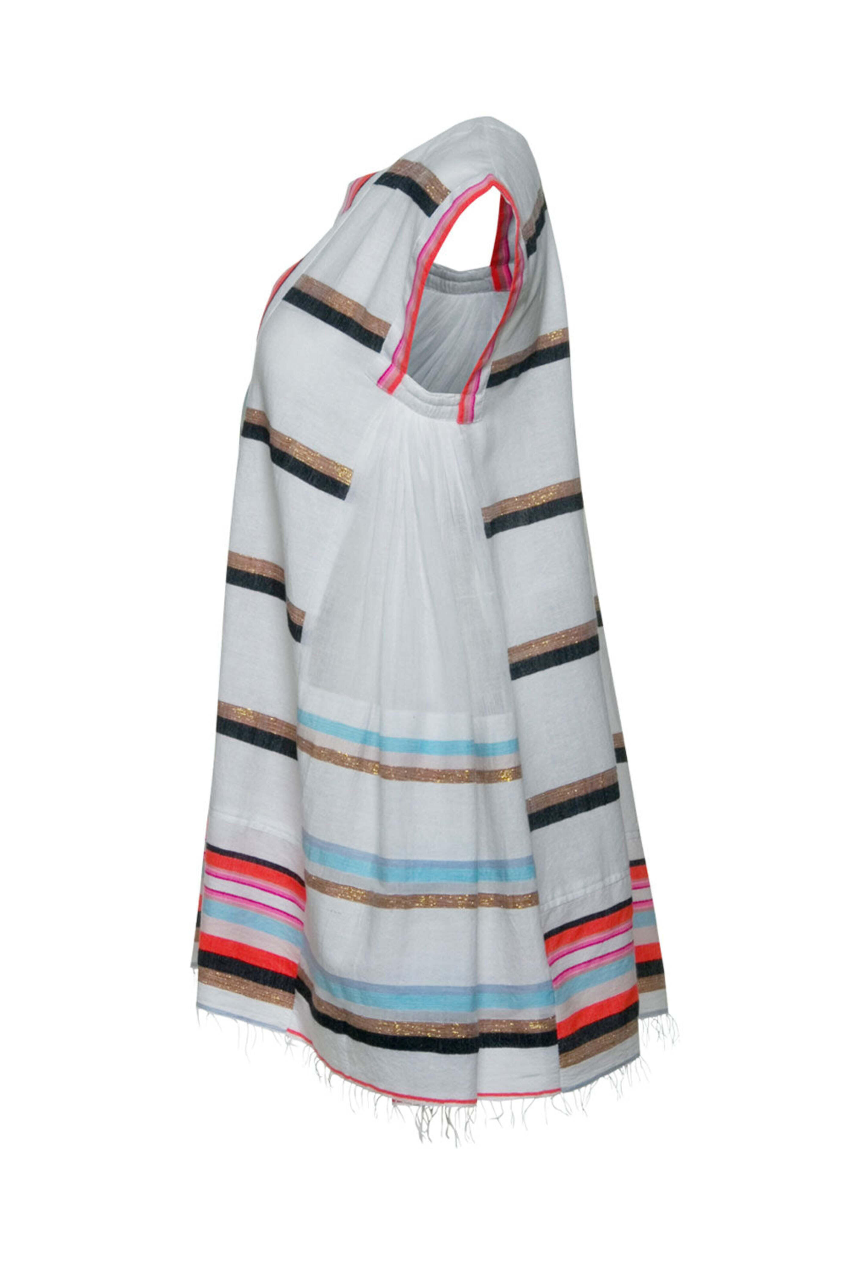 Lemlem - Sunset Stripe Bandira Caftan Mini Dress