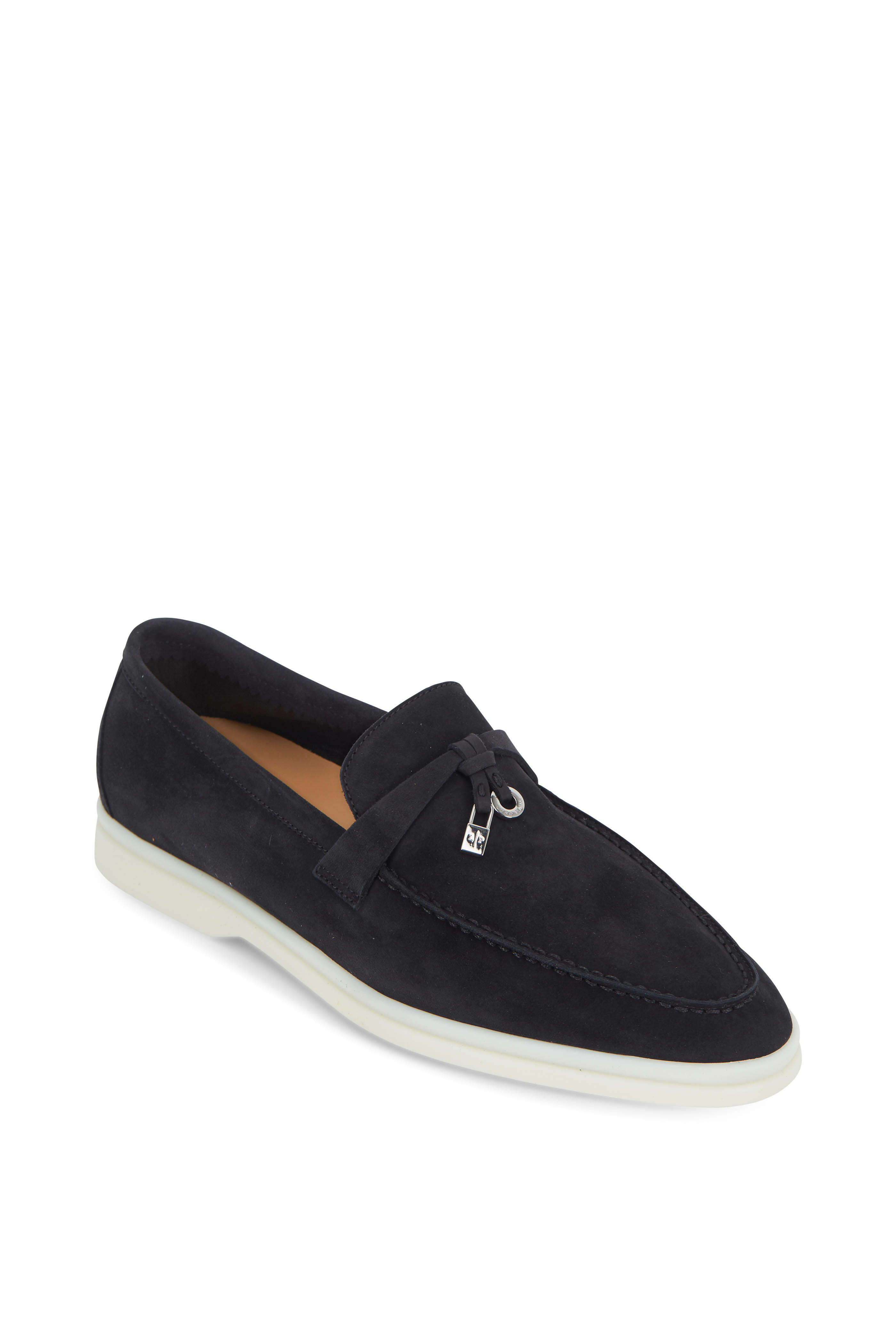 Loro Piana - Summer Charms Caviar Suede Loafer | Mitchell Stores Loro Piana - Summer Charms Caviar Suede Loafer | Mitchell Stores