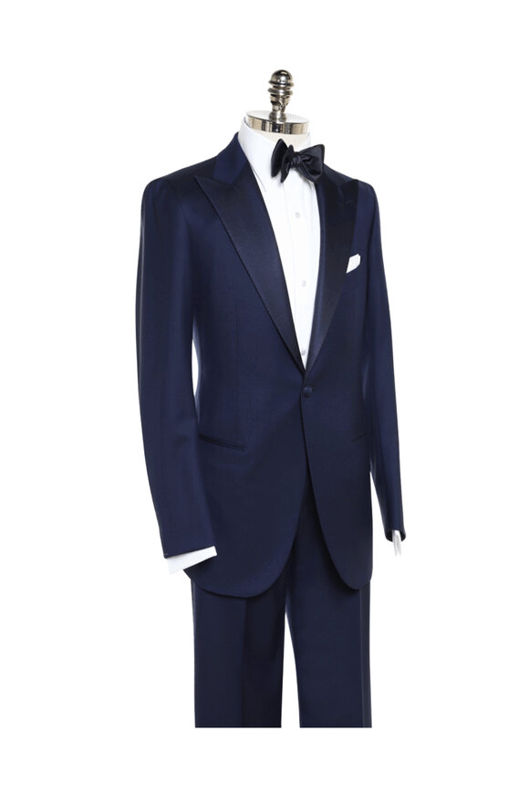 Cesare Attolini Solid Dark Navy Tuxedo - view 2