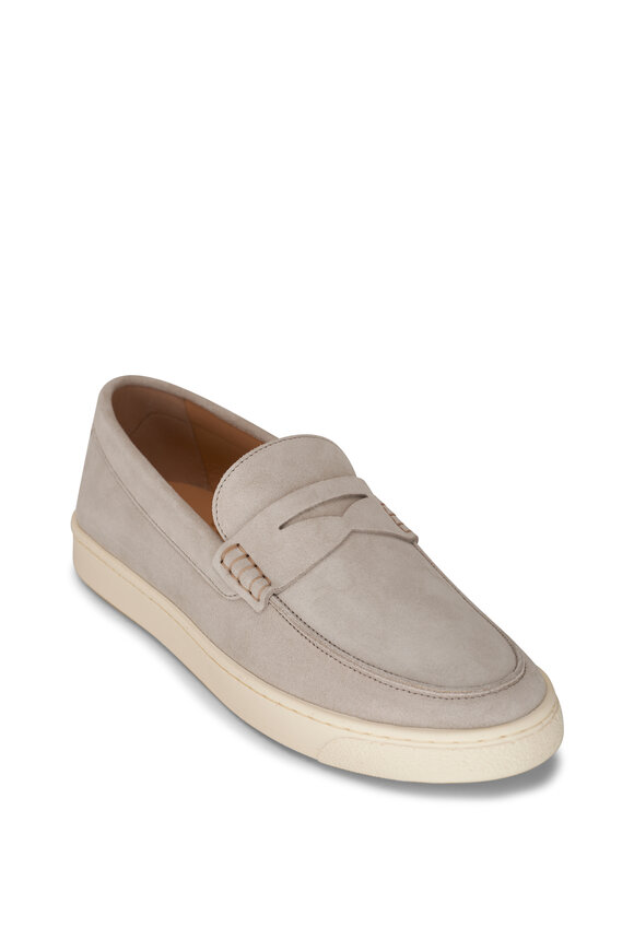 Brunello Cucinelli Sand Suede Penny Loafer 