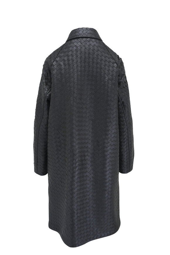 Bottega Veneta - Fondant Intrecciato Leather Coat