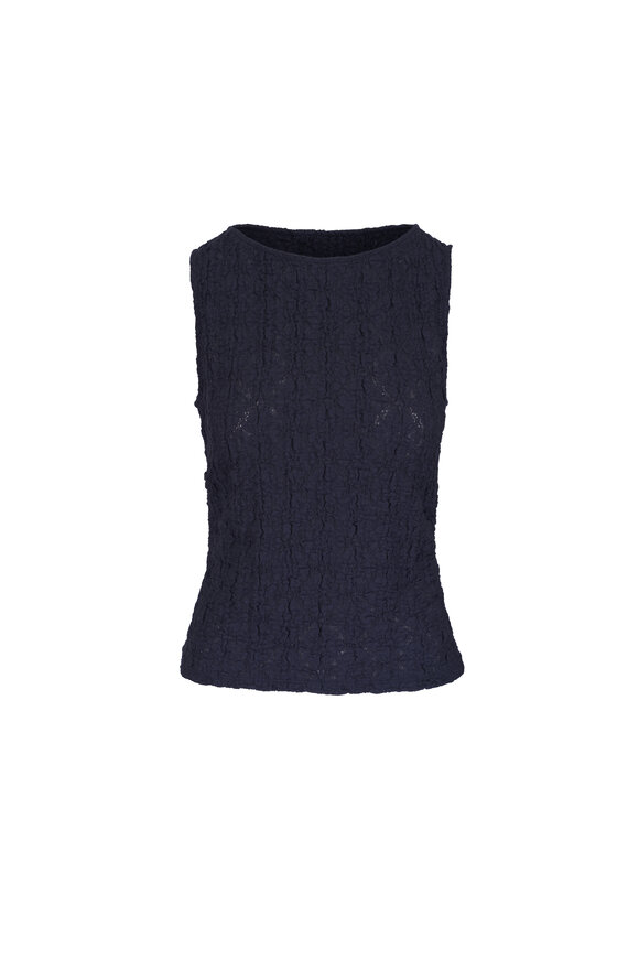 Veronica Beard Selah Navy Lace Tank - view 1