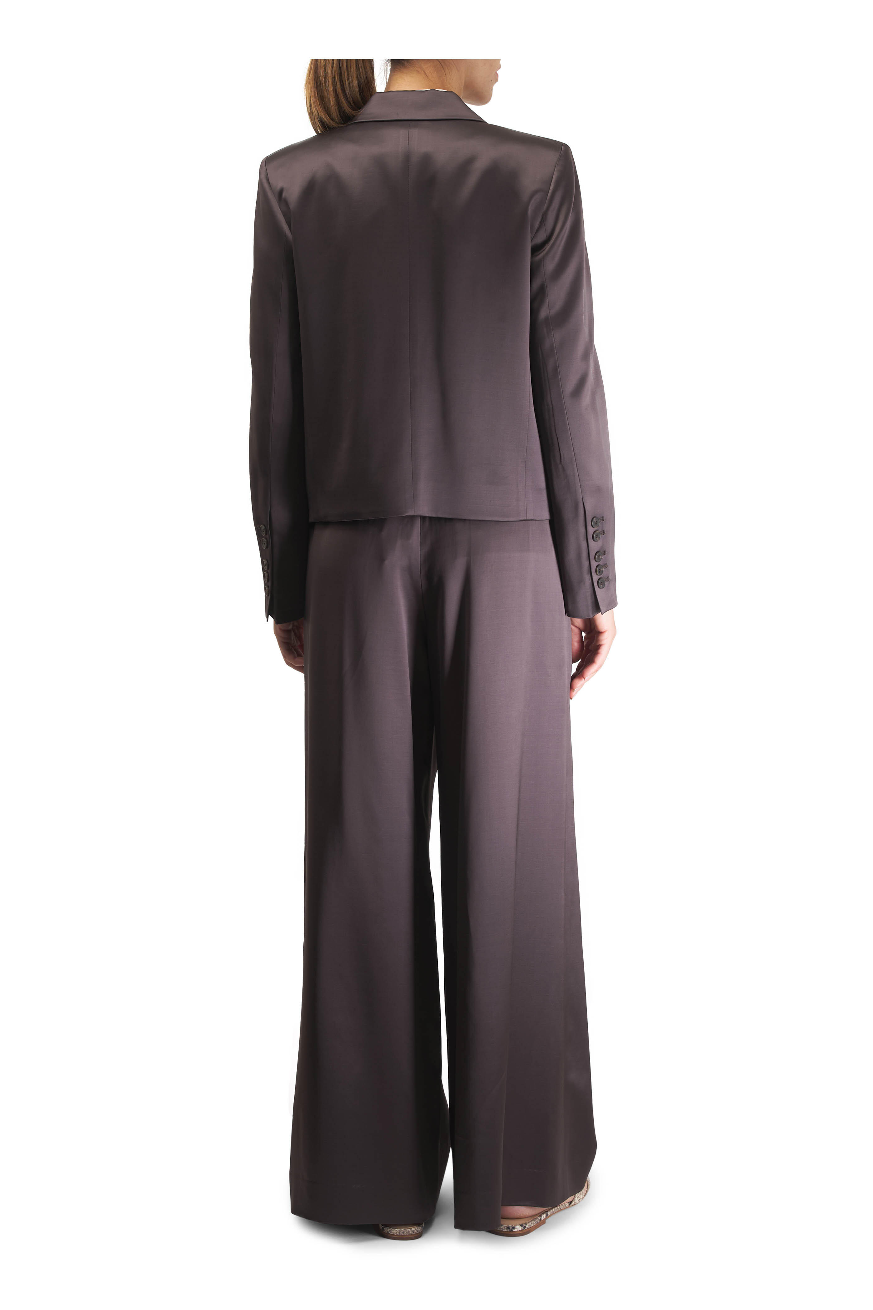 TWP - Sawyer Chocolate Torte Satin Jacket