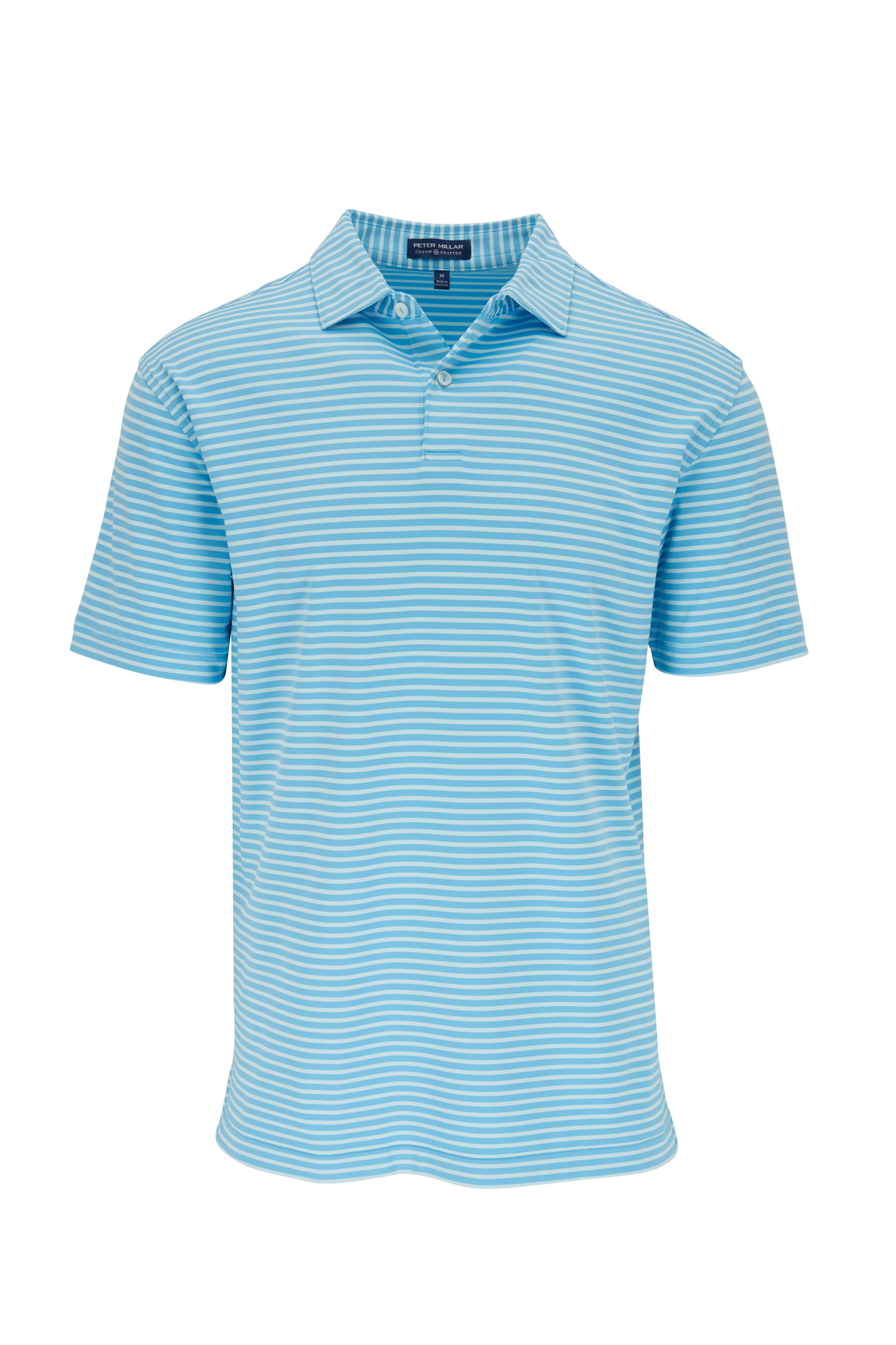 Peter Millar - Miles Blue Striped Performance Polo