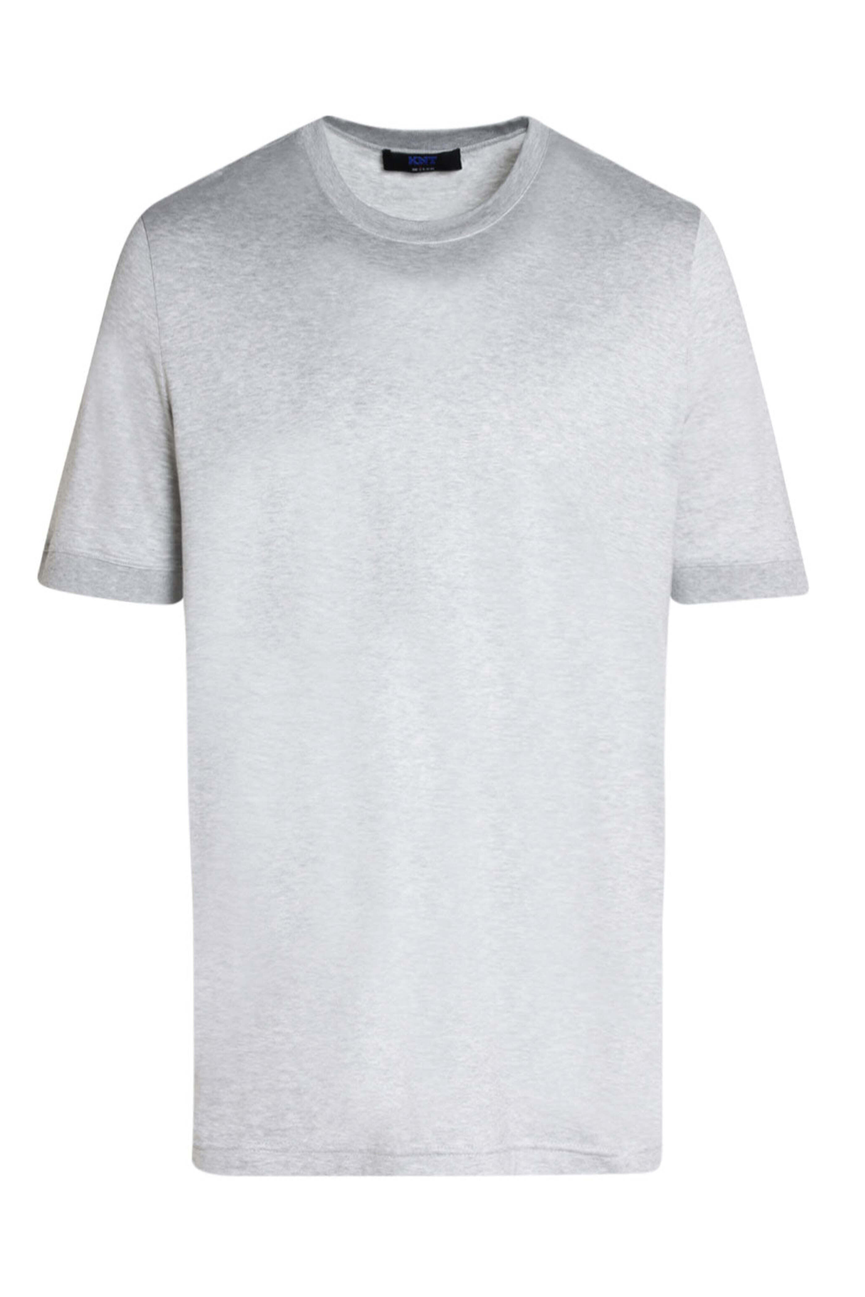KNT - Grey Cotton Short Sleeve T-Shirt | Mitchell Stores