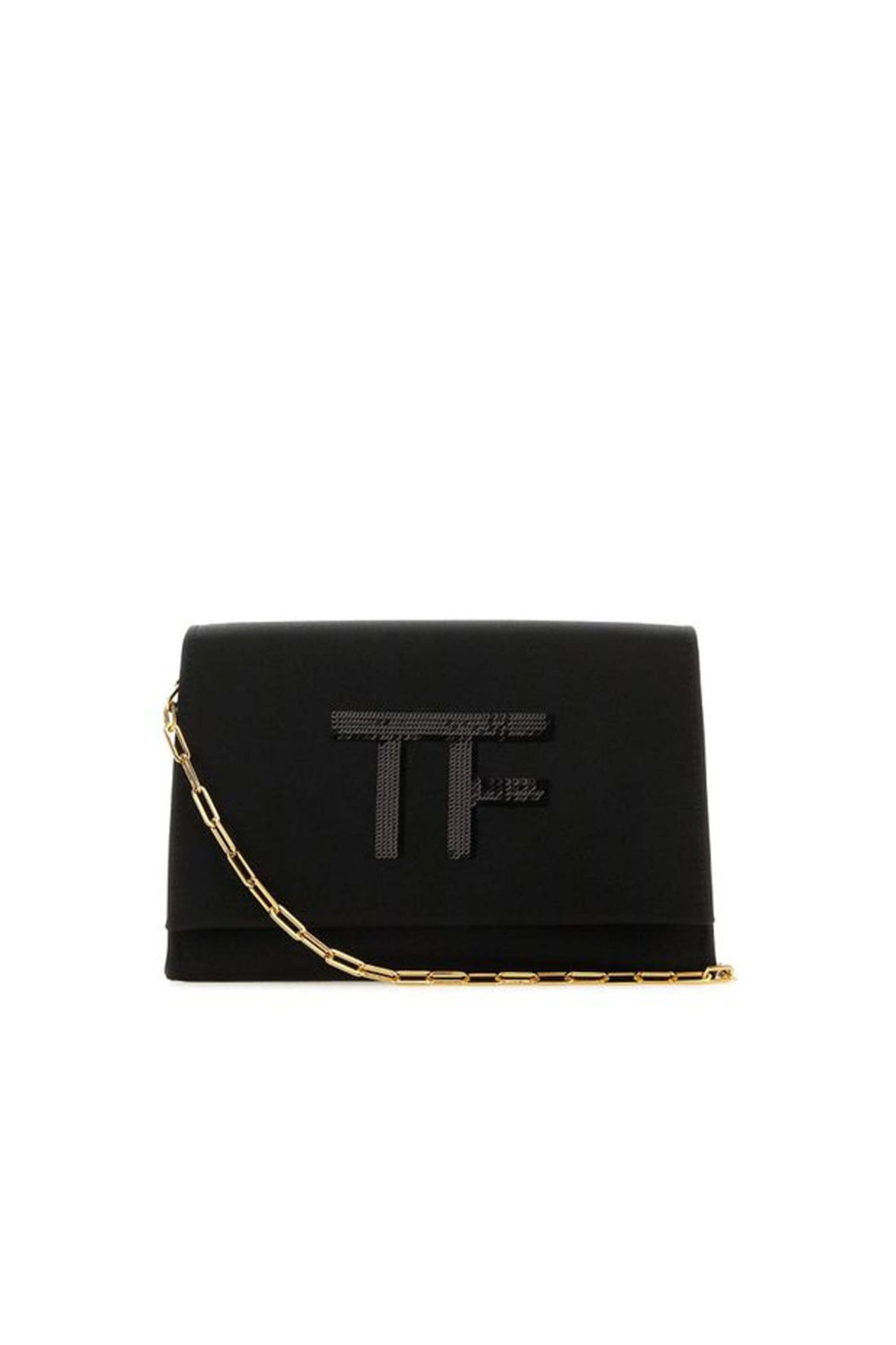 Tom Ford - Satin Disco Bag in Black | Mitchell Stores