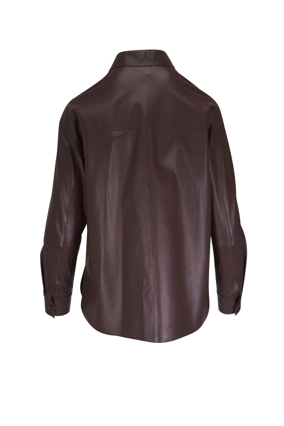 Lafayette 148 New York - Copper Nappa Leather Shirt Jacket