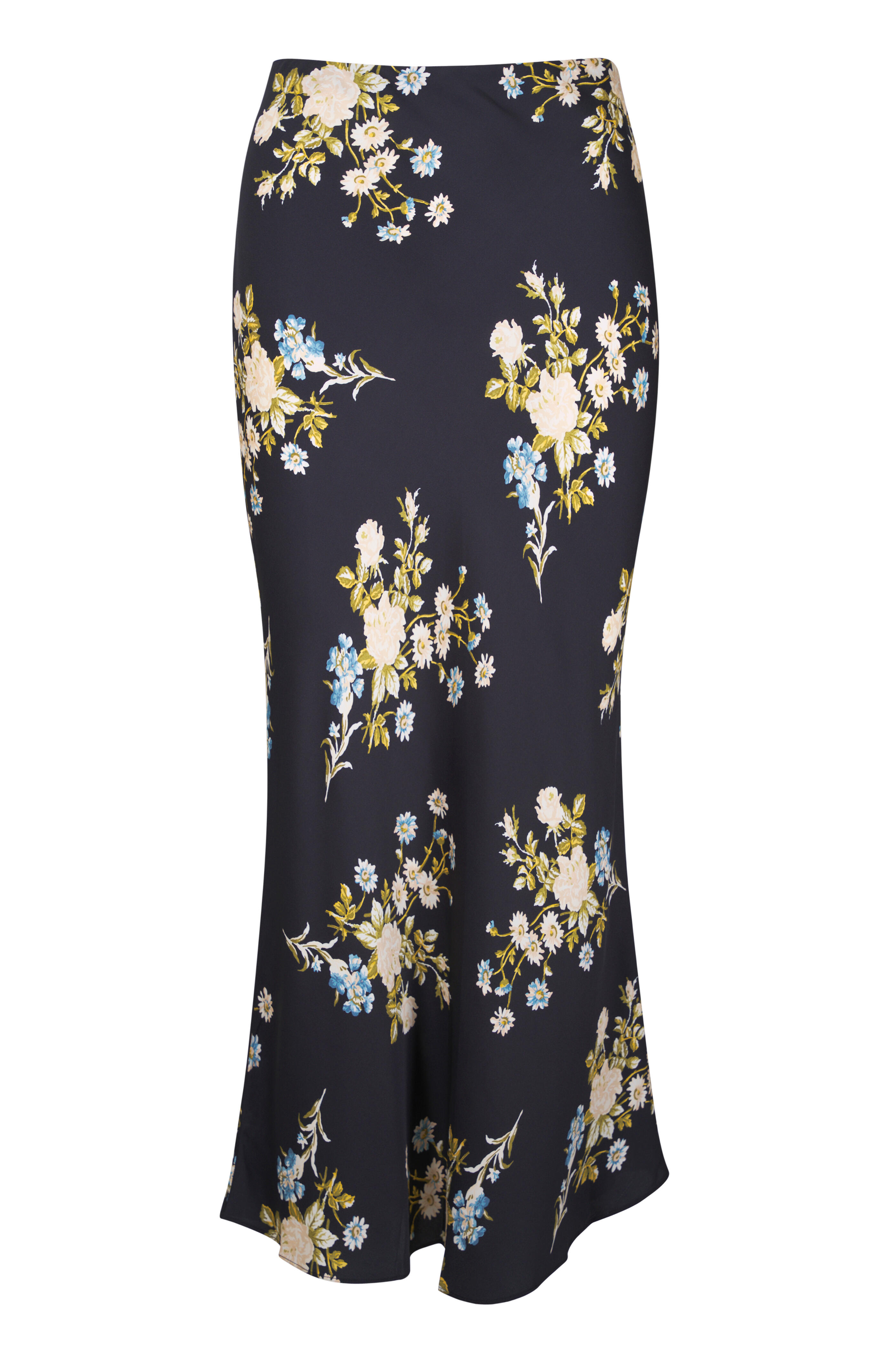 Veronica Beard - Clover Black Floral Slip Skirt - view 1