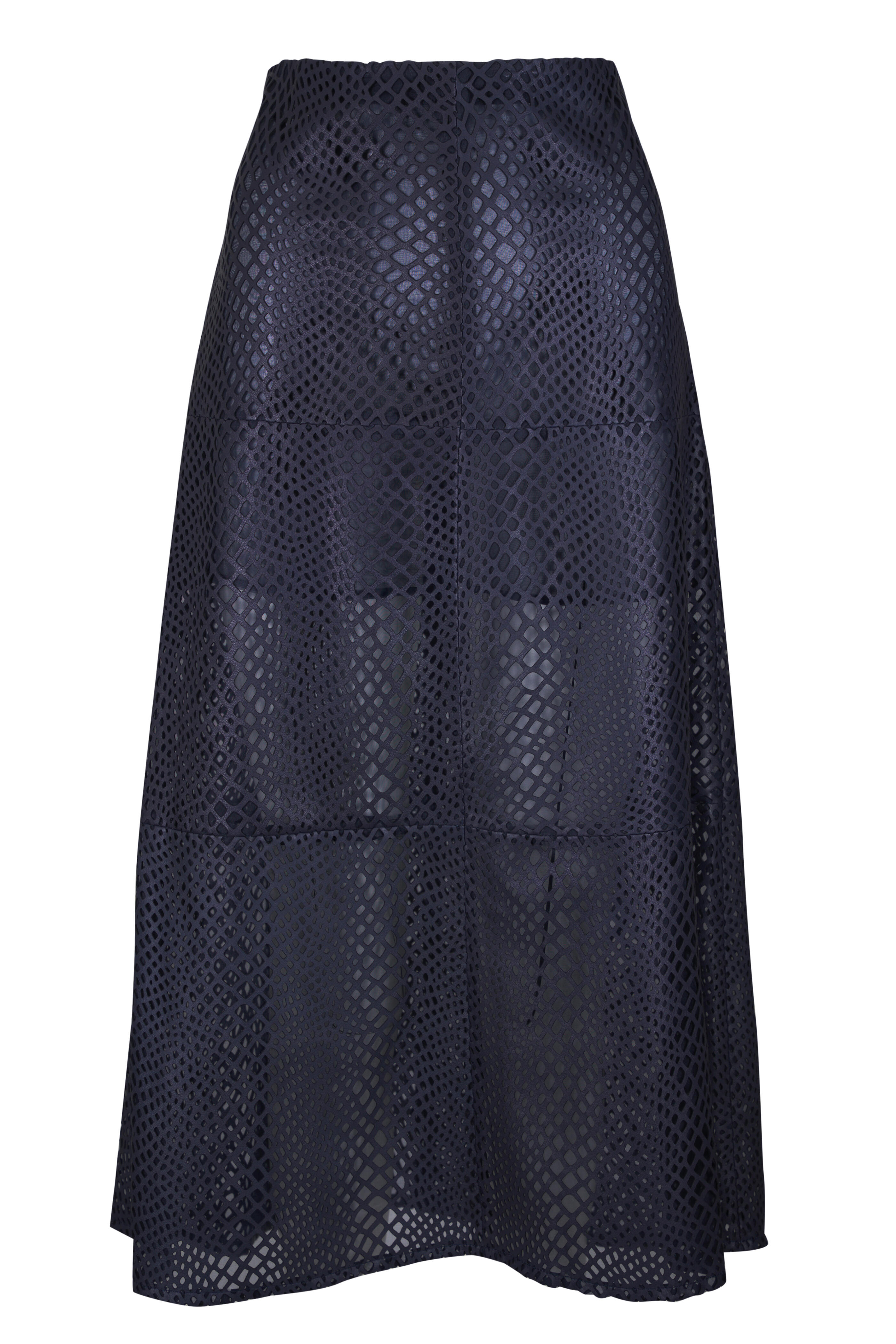 TWP - Mesh Midnight Leather A-Line Skirt - view 1