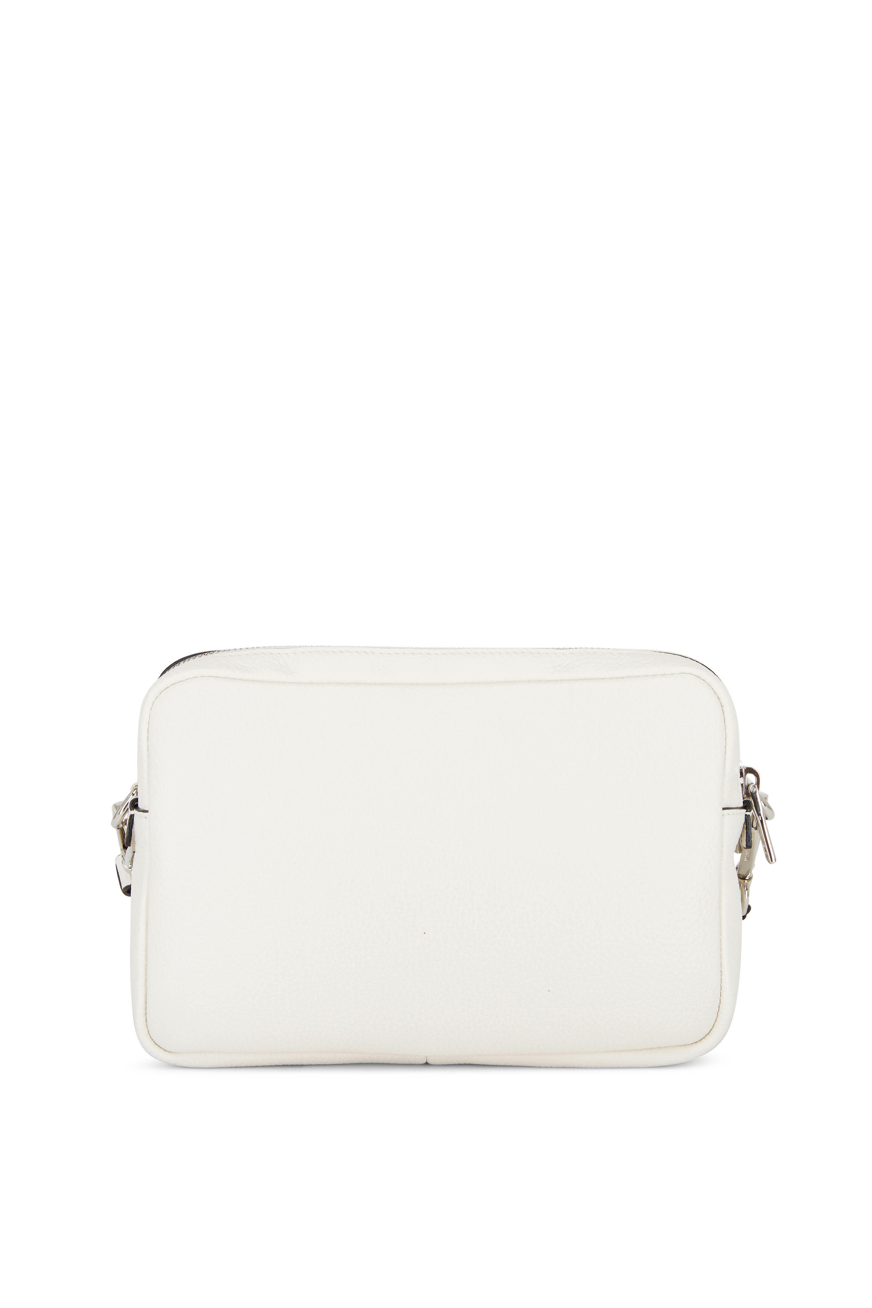 Prada - Flou White Leather Top Zip Camera Bag