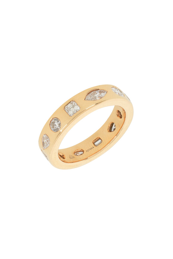 Kwiat - 18k Rose Gold Stackable Fancy Diamond Ring