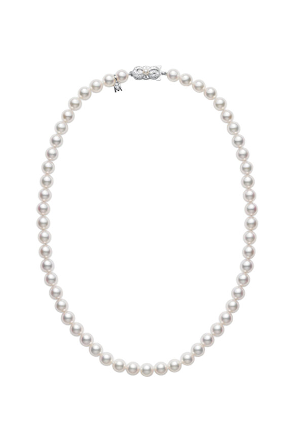 Mikimoto - White Gold Pearl Necklace
