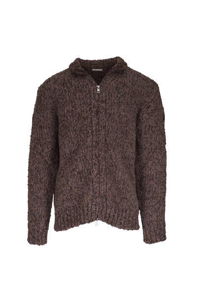 BRUNELLO CUCINELLIパーカ Zip-front cardigan for Man in Sapphire | Brunello Cucinelli