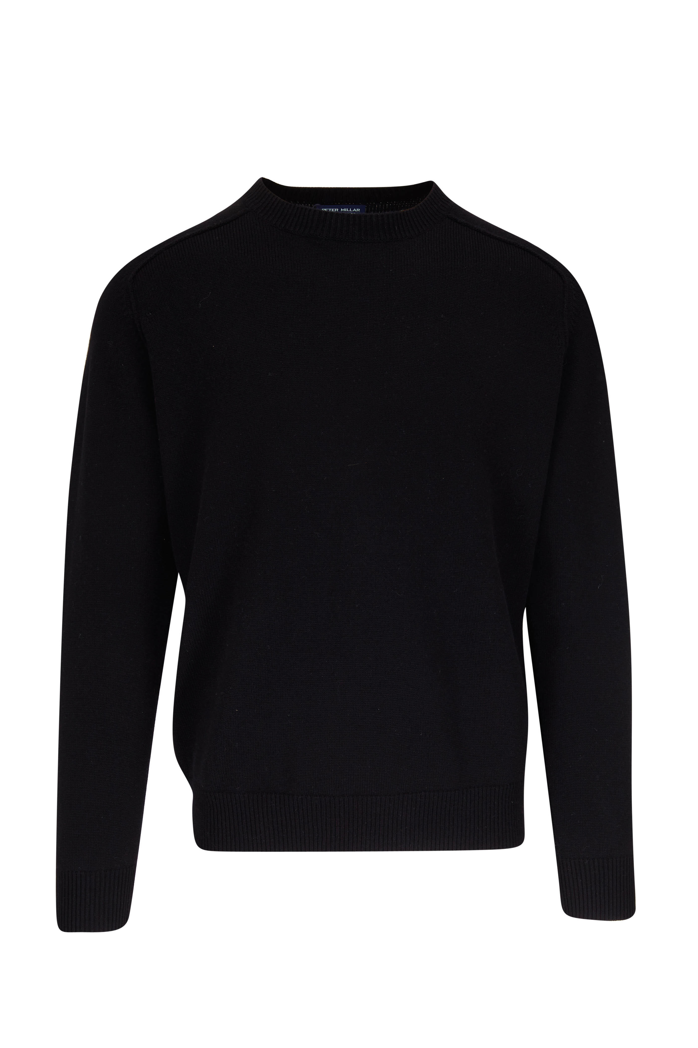 Peter Millar - Alpine Black Crewneck Wool & Cashmere Sweater