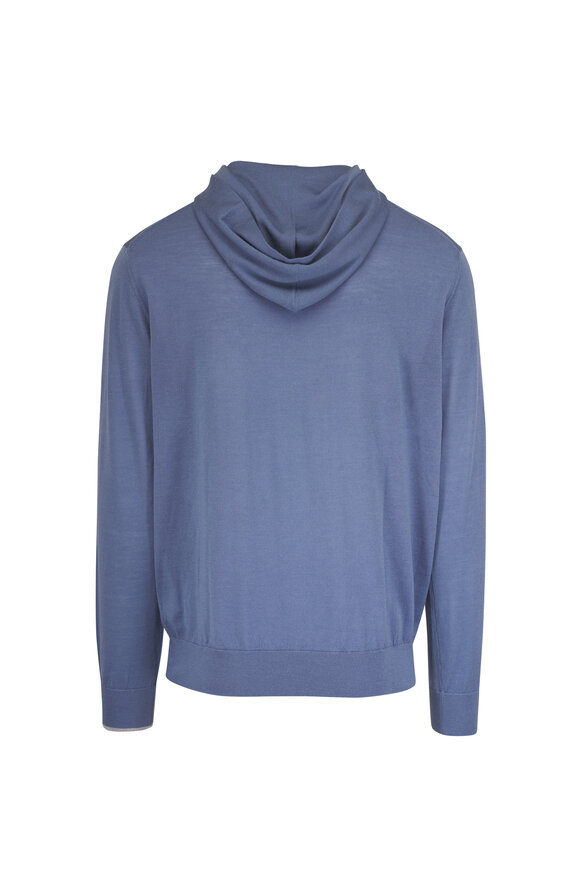 Greyson Vintage Saratoga Indigo Wool Hoodie - view 3