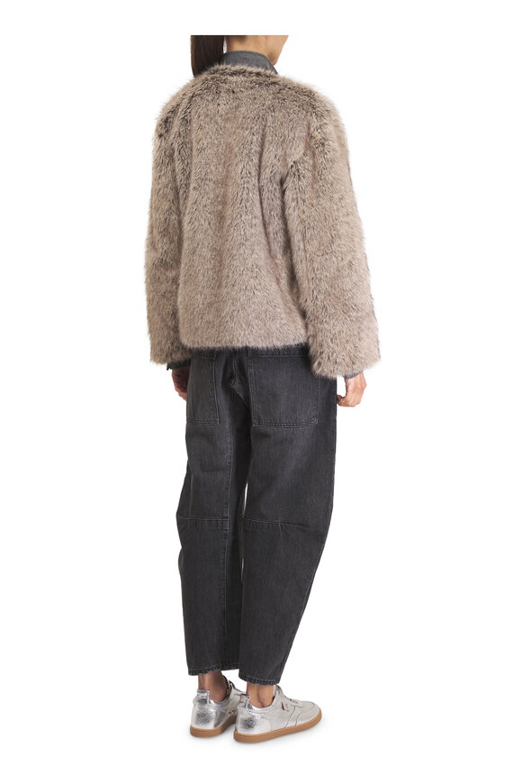 Nili Lotan Shon Black Stone Wash Relaxed Barrel Leg Jean - view 4