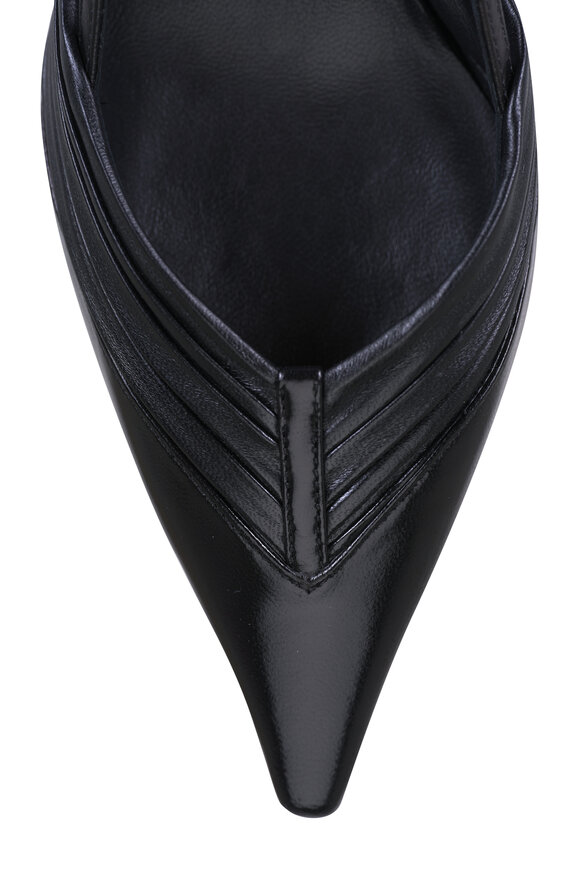 Jimmy Choo Afia Black Leather Slingback, 65mm - view 5