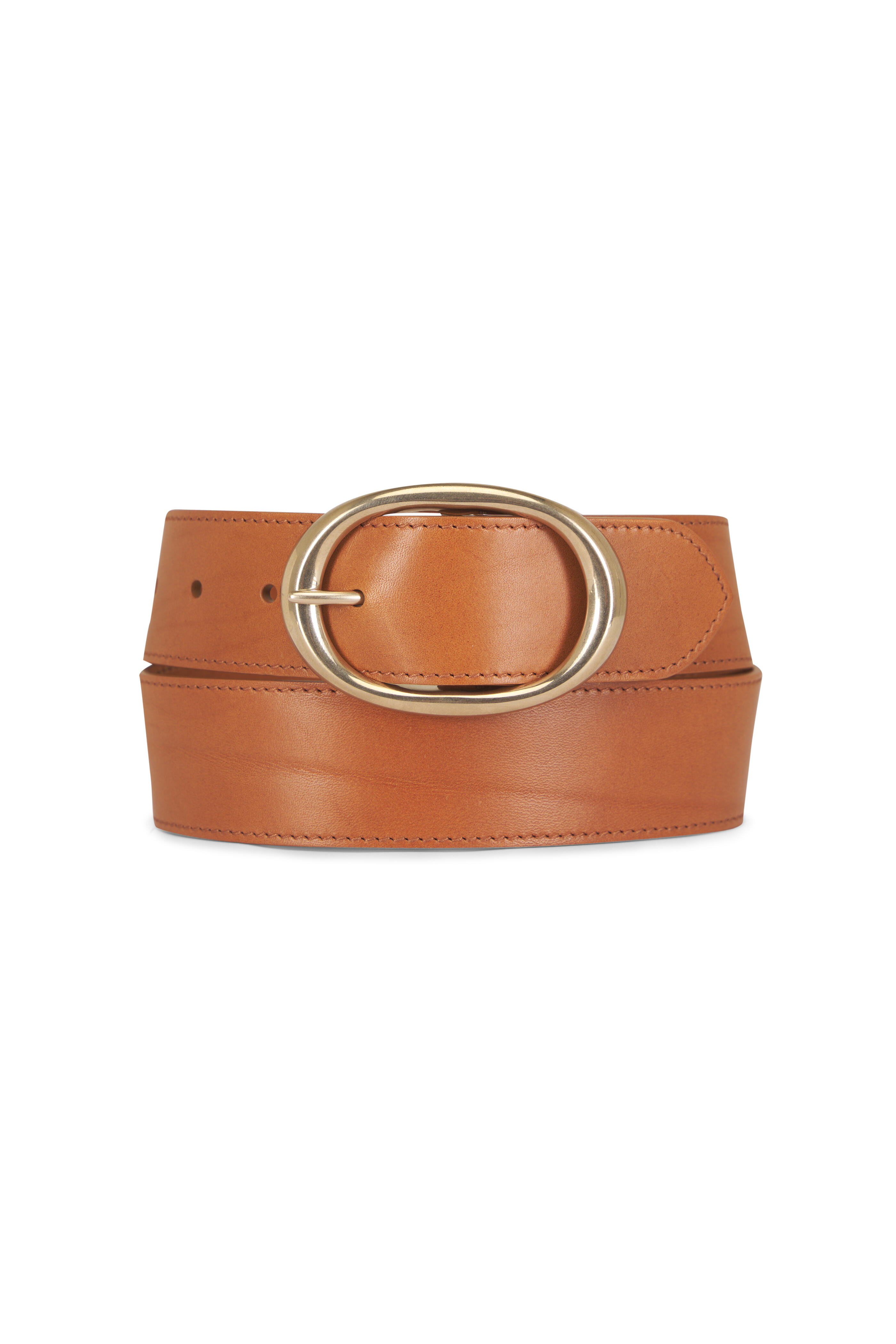 TWP - Light Brown Wide Belt, 40mm - view 1