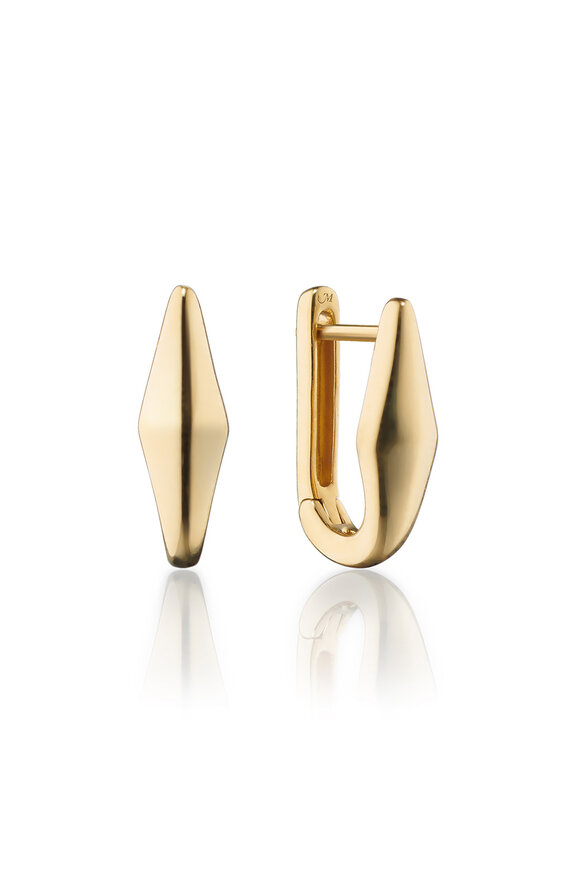 Monica Rich Kosann 18k Yellow Gold Large Point North Hoops - view 2