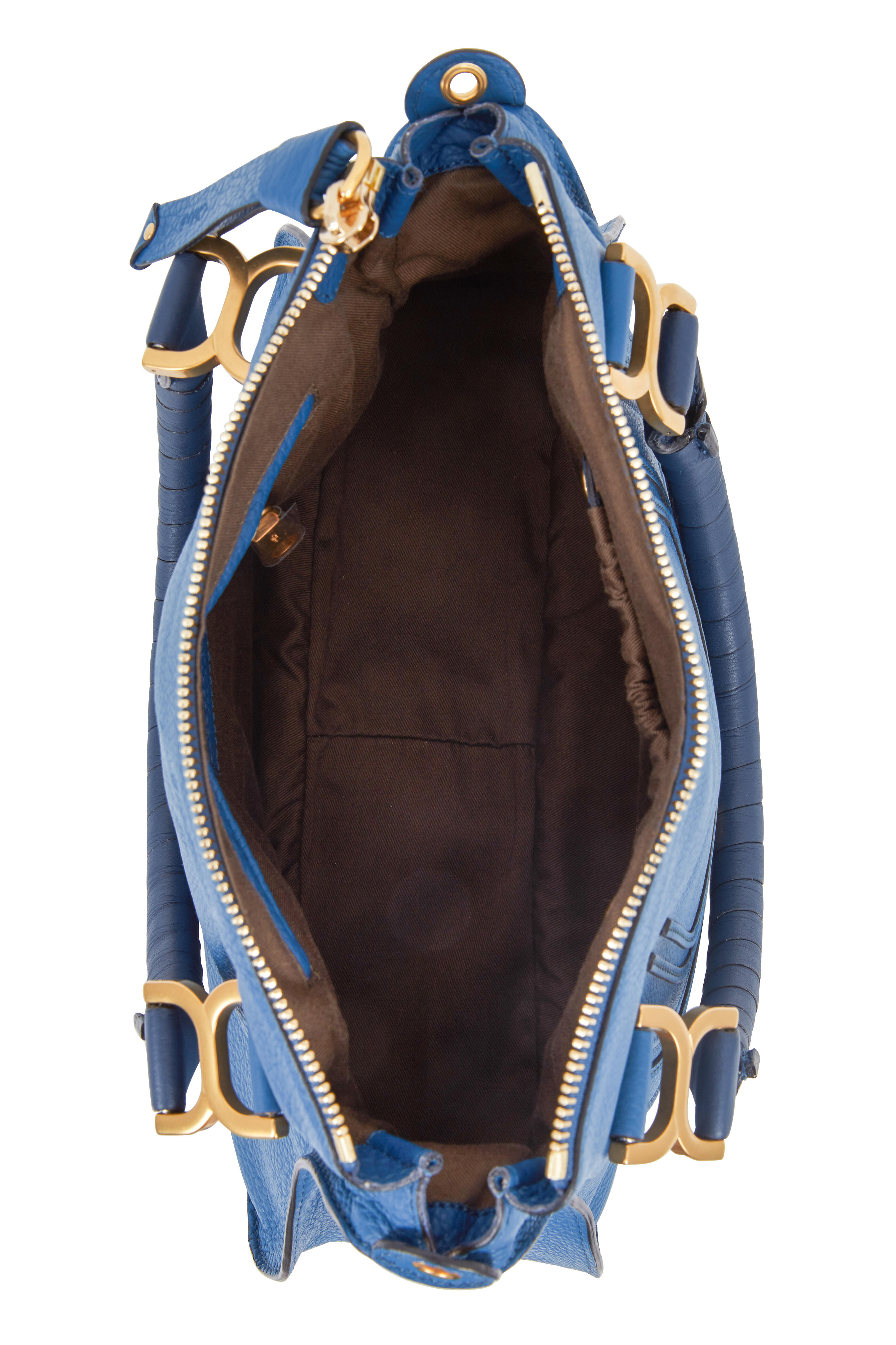 Chloé - Marcie Cobalt Blue Leather Medium Shoulder Bag