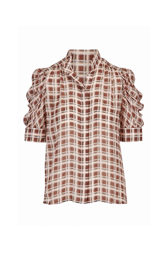 Frame Gillian Assorted Plaid Blouse - view 1