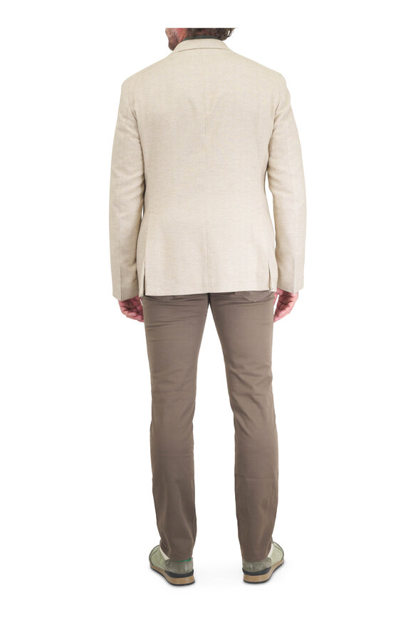 Barmas Mocha Cotton Twill Five Pocket Pant - view 3