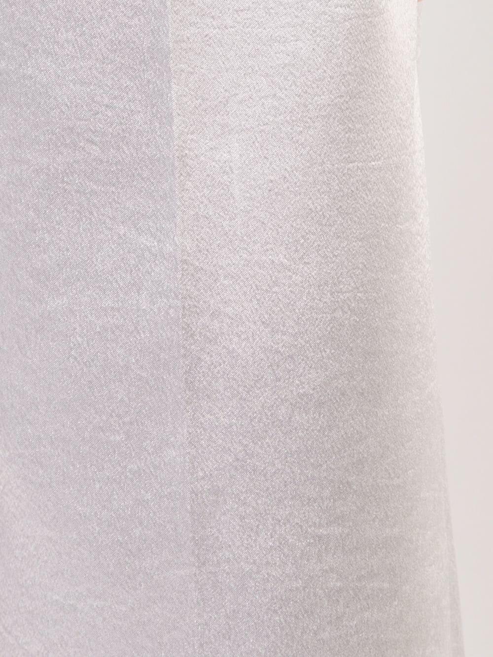 Vince - Silver Satin Wide Leg Crop Pant