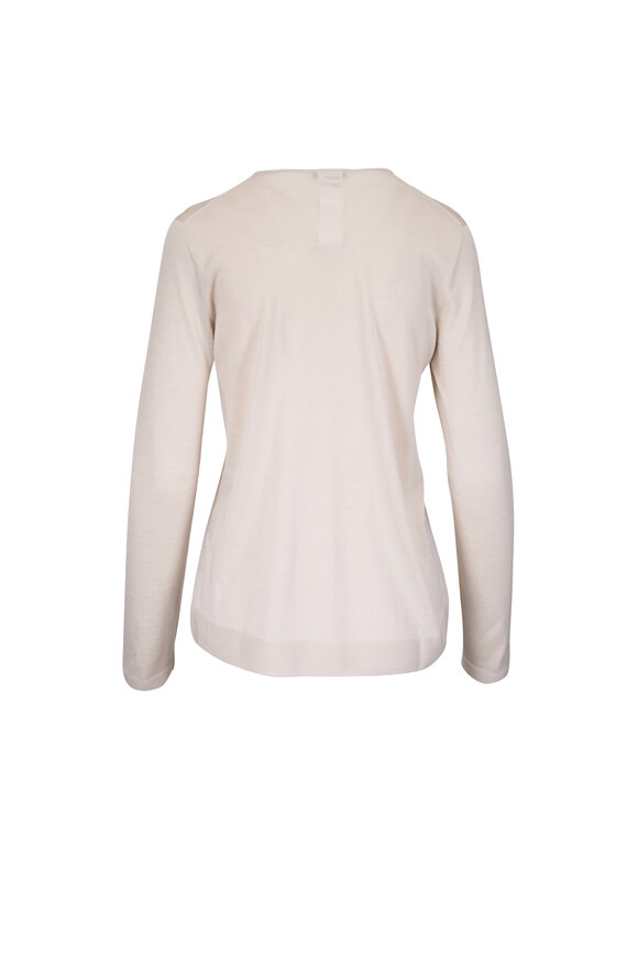 Akris - Greige Long Sleeve Seamless Knit Top