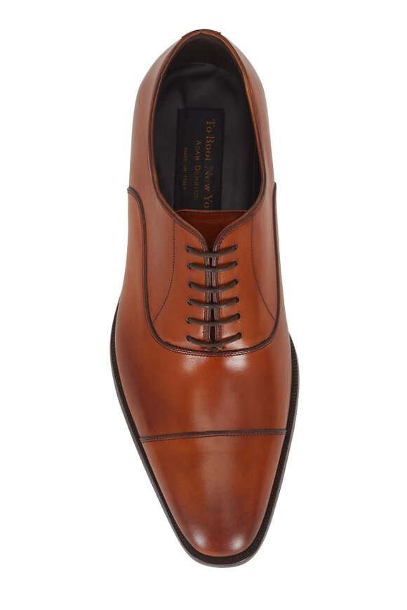 To Boot New York - Knoll Cognac Leather Cap-Toe Dress Shoe 