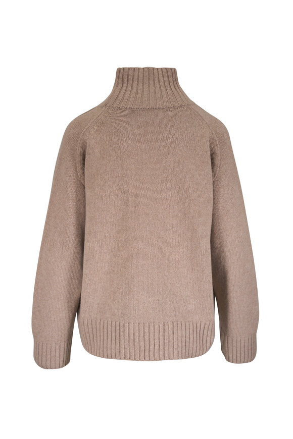 Citizens of Humanity Scout Tan Wool & Cashmere Turtleneck Sweater - view 3