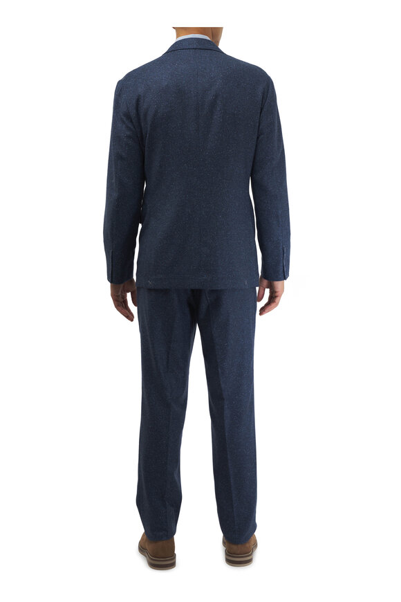 Brunello Cucinelli - Donegal Leisure Blue Wool Blended Suit