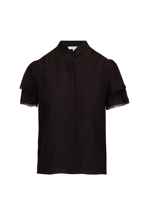 Frame The Silk Black Arcadia Top - view 1