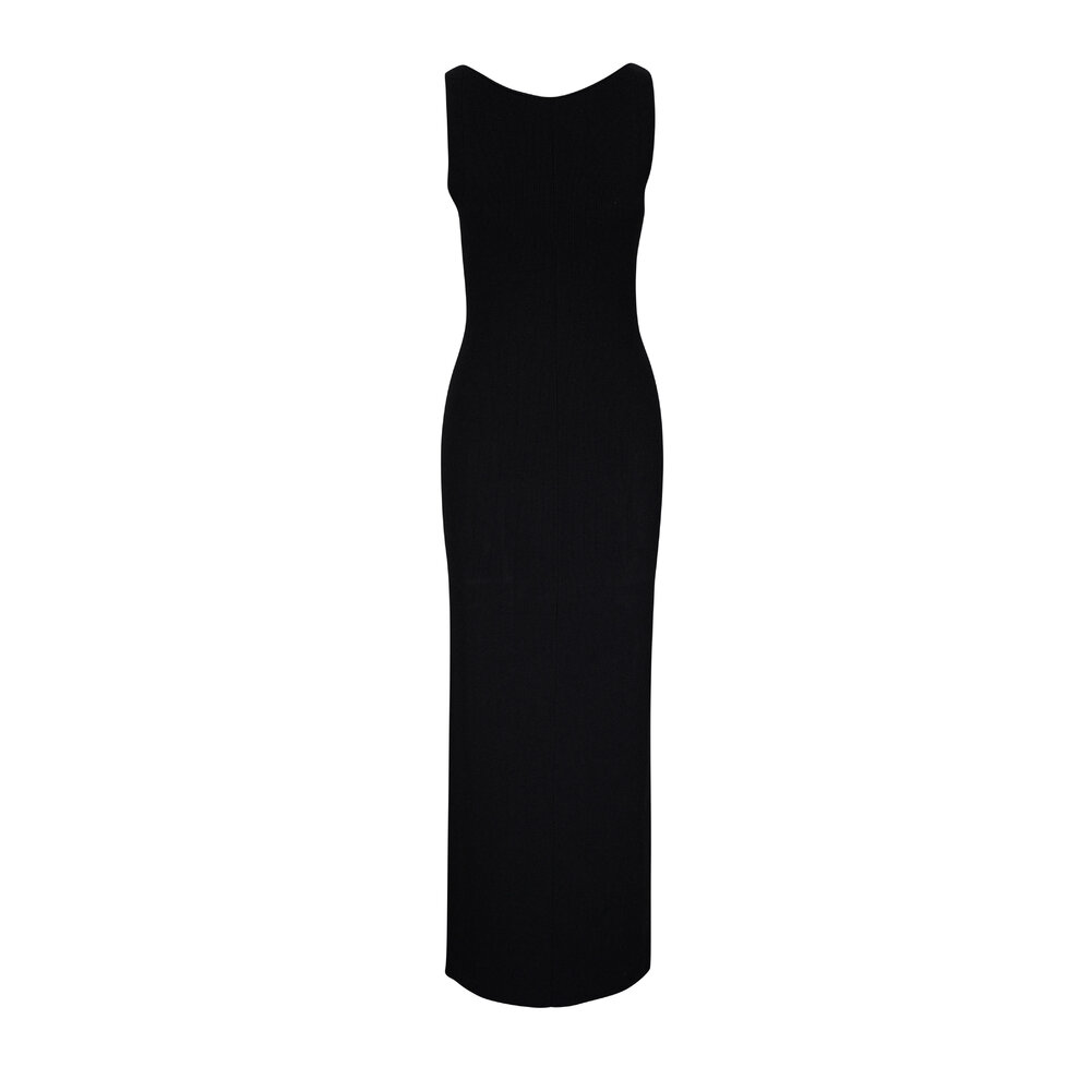 【関税込み】KHAITE ブラック The Evelyn マキシドレス Khaite Evelyn Rib-Knit Maxi Dress | Saks Fifth Avenue