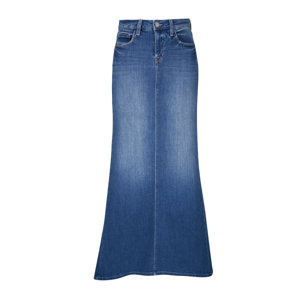 L'Agence - Kailani Stretch Denim Mermaid Maxi Skirt
