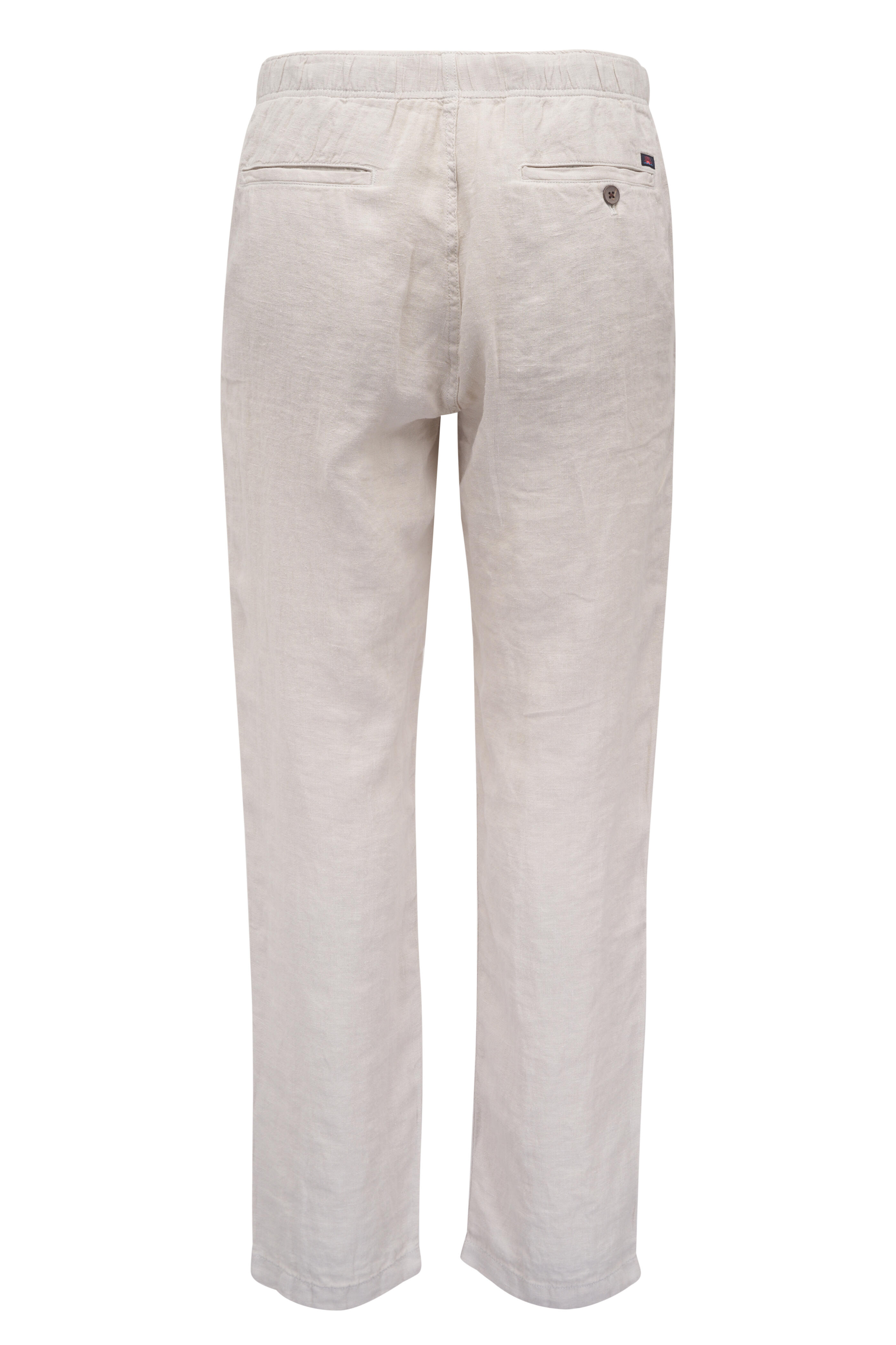 Faherty Brand - Weathered Sand Linen Drawstring Pant