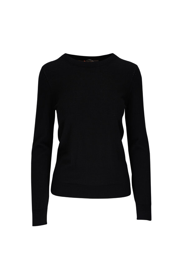 Brunello Cucinelli - Black Keyhole Cotton T-Shirt