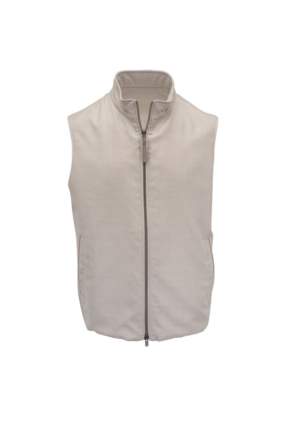 Canali - Dark Brown Quilted Suede Vest | Mitchell Stores Canali - Dark Brown Quilted Suede Vest | Mitchell Stores