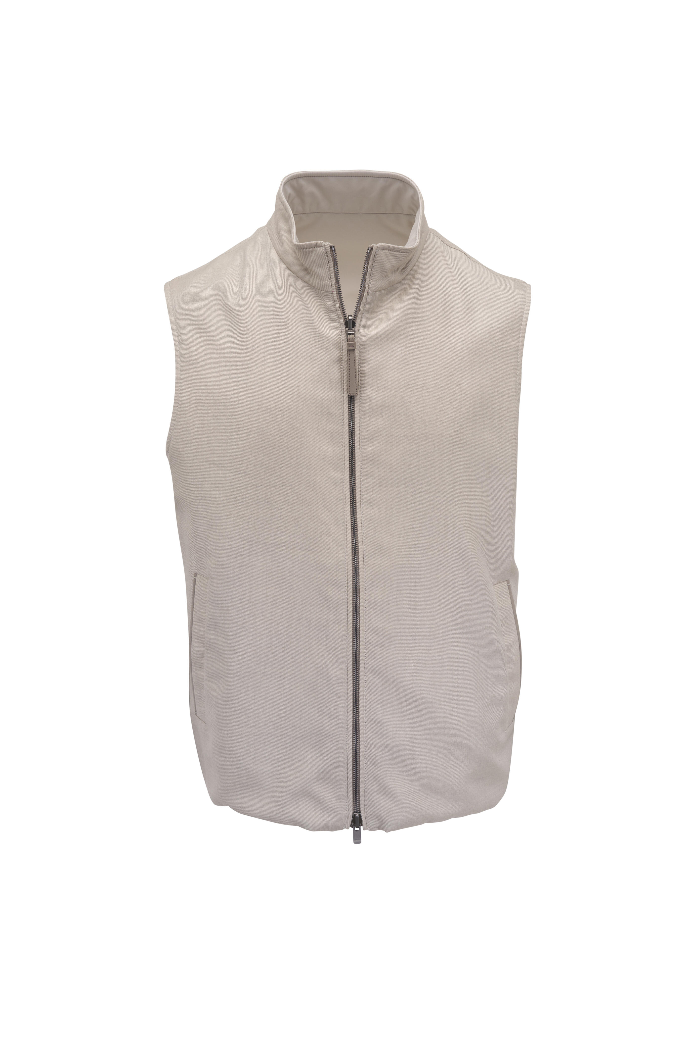 Agnona - Taupe Reversible Vest