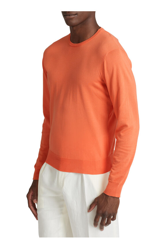 Ralph Lauren Purple Label - Melon Cotton Crewneck Sweater