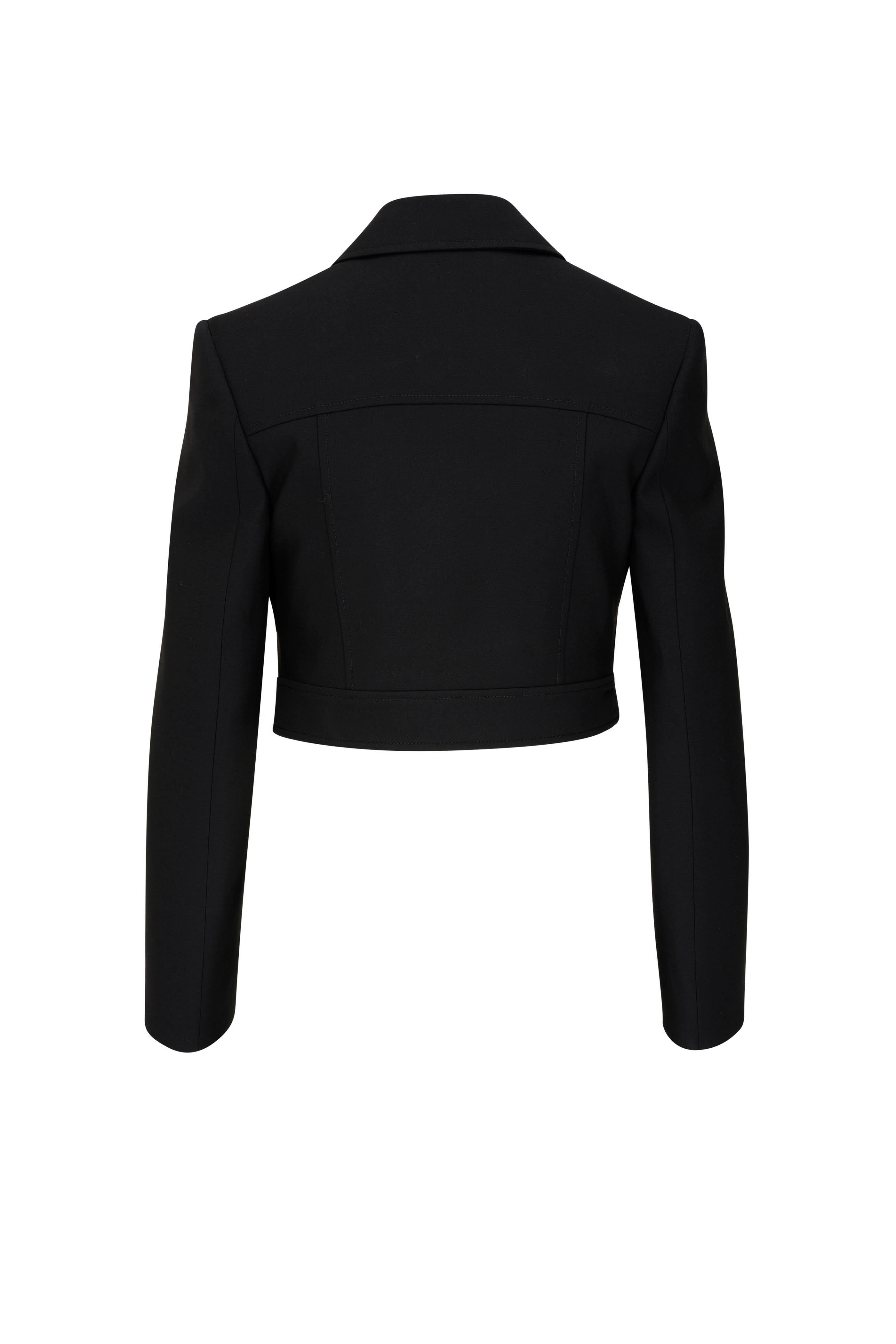 Alexander McQueen asymmetric wool jacket - Black