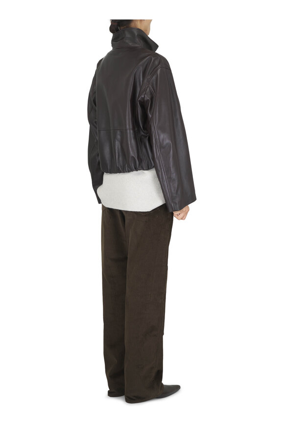 Loewe Brown Cotton Corduroy Straight-Leg Pant - view 4